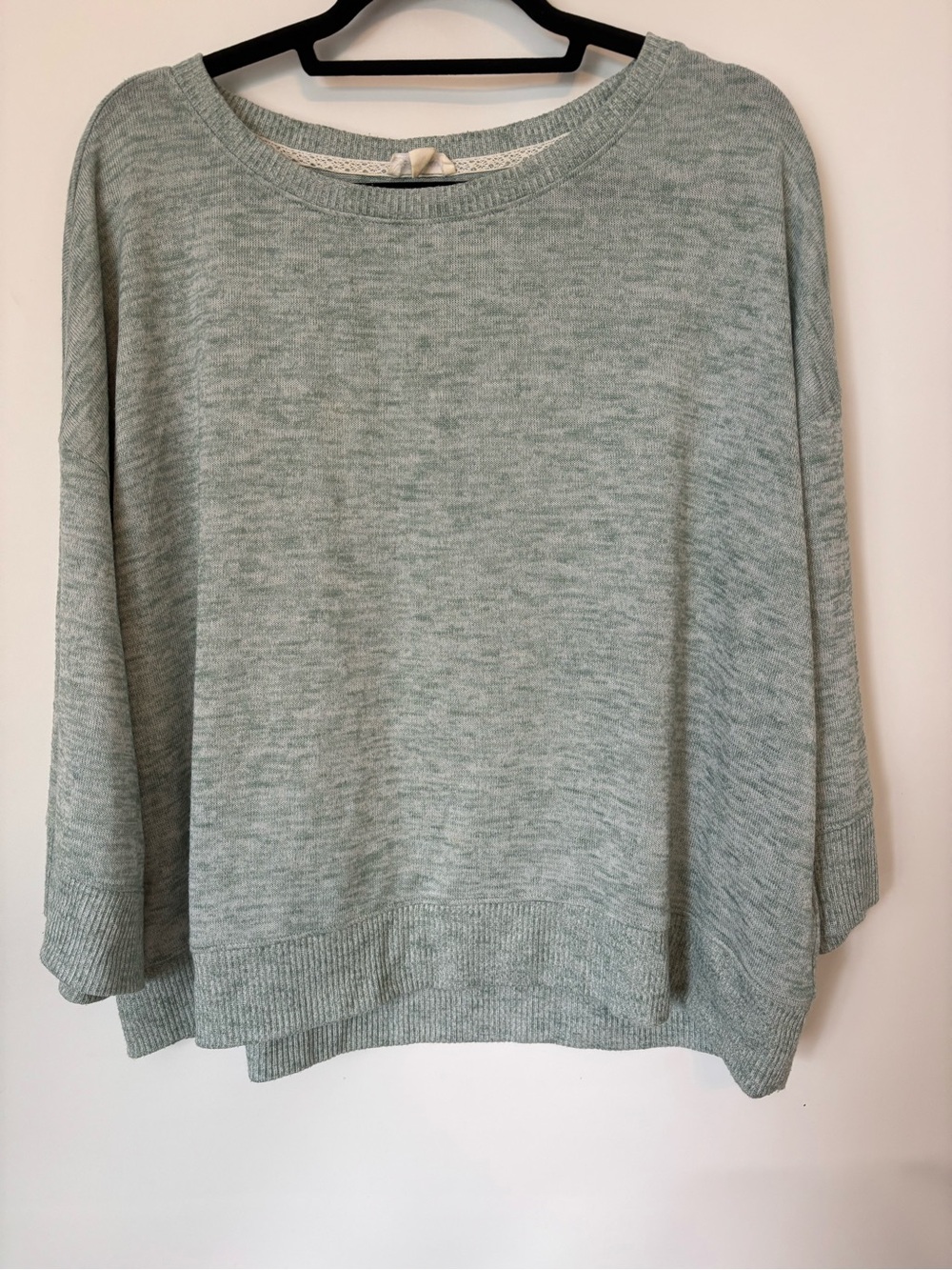 Tribal Mint Green Heathered Crewneck Sweater